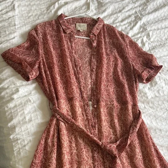 Sezane - Dauphine Dress Floral Terre - Size 40 - Picture 11 of 15